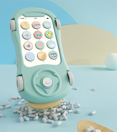 婴儿音乐车载电话玩具1岁男孩儿童早期教育学习玩具