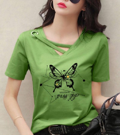 Tshirts Girls Sweet Cartoon Tshirts Cartoon Printing