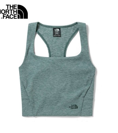 The North Face Women EcoActive Ruby Hill Rib Knit Tank - Balsam Green Heather
